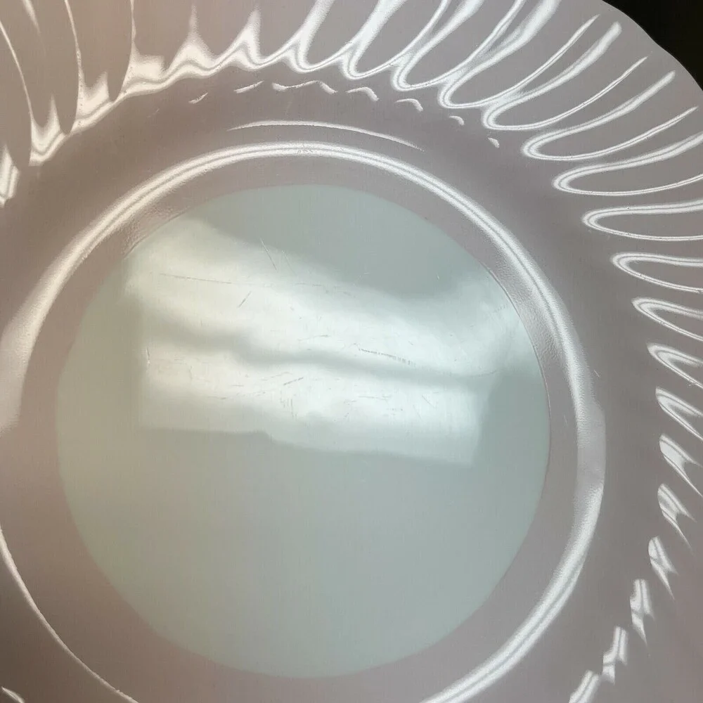 Minton Salad Plates Swirl Edge Pink White 9